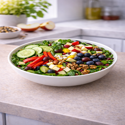 Garden Jewel salade met groente en fruit – gezonde en voedzame salade