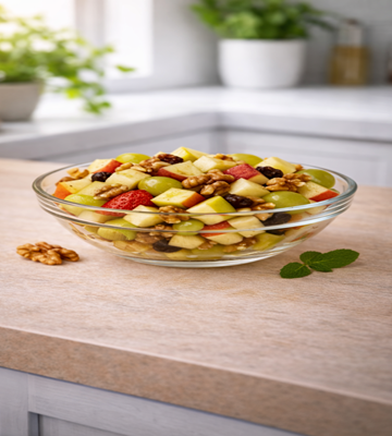 Gouden Oogst fruitsalade met kleurrijk fruit – frisse en klassieke fruitsalade