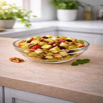 Gouden Oogst fruitsalade met kleurrijk fruit – frisse en klassieke fruitsalade