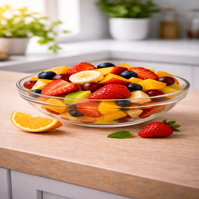 Zoete Zomer fruitsalade met vers seizoensfruit gezonde klassieke salade