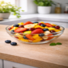 Zonenzon fruitsalade met zomerse fruitsmaken lichte en gezonde salade.