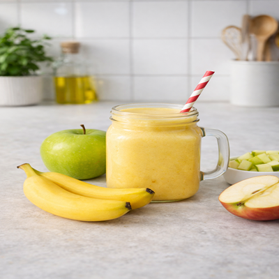 Tiener smoothie Appel Knaller met appel, kiwi en een vleugje munt.