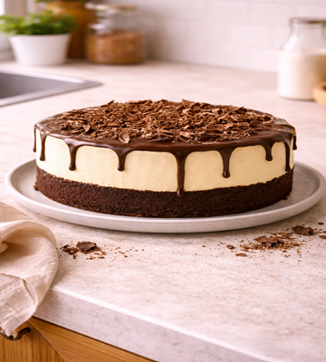 Brownie Cheesecake – rijke chocoladebrownie gecombineerd met romige cheesecake, perfecte bakkerijklassieker