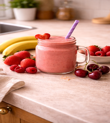 Love Bites Smoothie, frisse en gezonde smoothie met fruit, ideaal als love smoothie