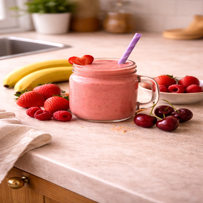 Love Bites Smoothie, frisse en gezonde smoothie met fruit, ideaal als love smoothie