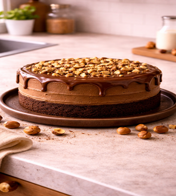 Een rijke, smeuïge chocoladetaart met Nutella in het beslag en in de vulling. Afgewerkt met romige Nutella-botercrème, een droomtaart voor elke chocoholic!