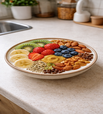 Powerhouse Bowl met fruit en proteïne, energieke en gezonde proteïne bowl