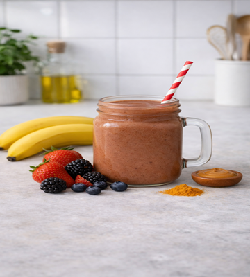 Een heerlijke smoothie voor tieners. Boordevol vitamines