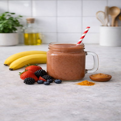 Een heerlijke smoothie voor tieners. Boordevol vitamines