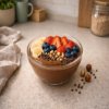 Romige Choco Cream Bowl met chocolade en fruit – voedzaam en lekker toetje