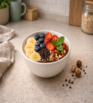 Frisse Choco Mint Bowl met pure chocolade en munt – gezond en verfrissend recept