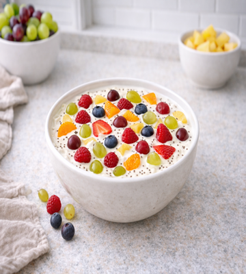 Fruit Soufflé salade met romige saus en fruit – luchtige romige fruitsalade