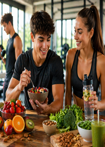 Sporters die gezond willen eten voor en na het sporten