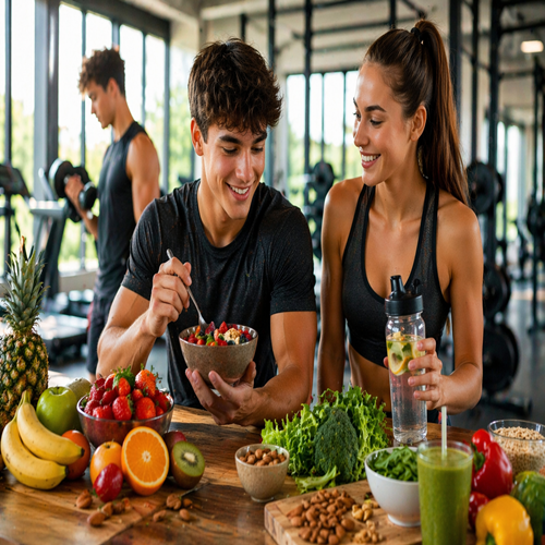 Sporters die gezond willen eten voor en na het sporten